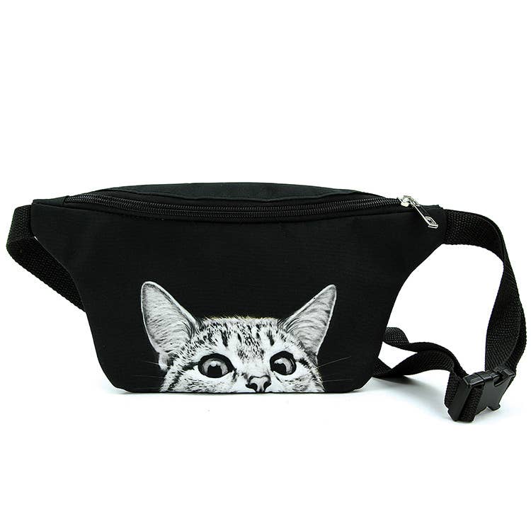 Peeking Cat Fanny in Polyester