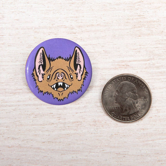 Bat 1.25" Button Pin