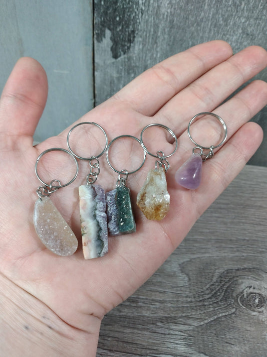 Assorted Gemstone KeyChain