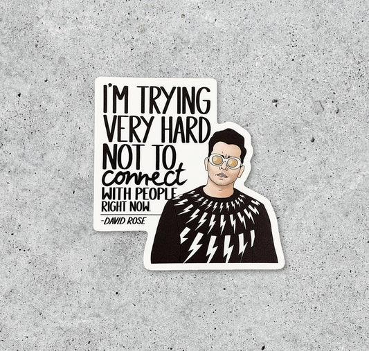 David connect sticker