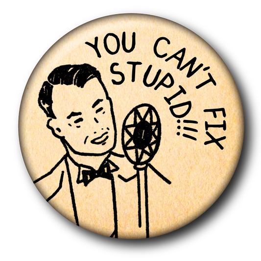 You Can't Fix Stupid (Pin): Small Button