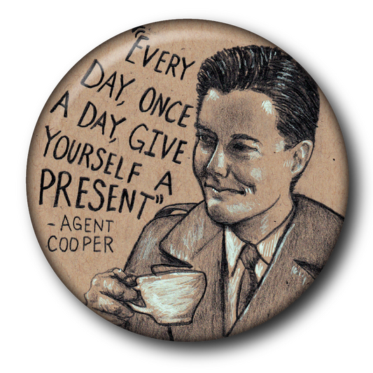 Agent Cooper - Twin Peaks (Pin): Small Button