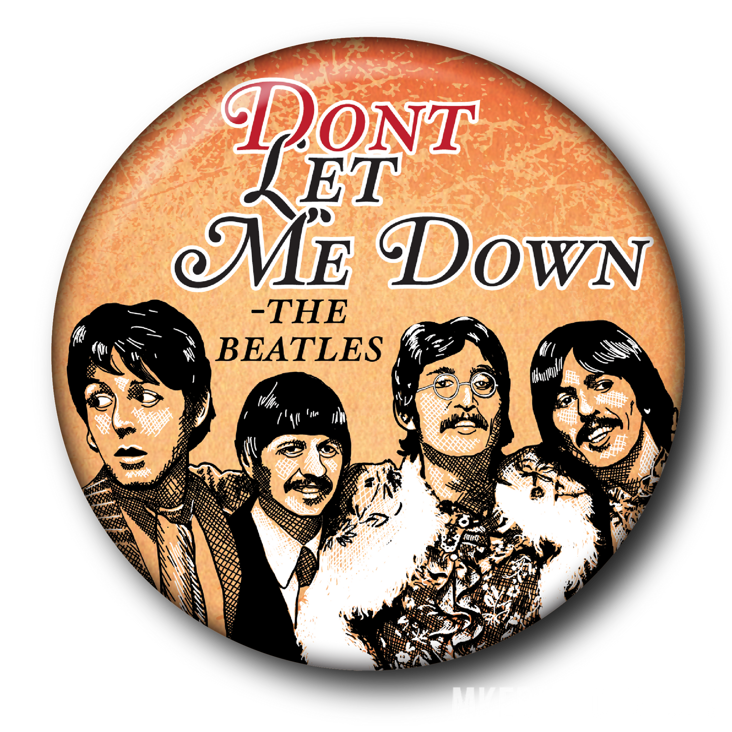 Don't Let Me Down - The Beatles (Pin): Small Button