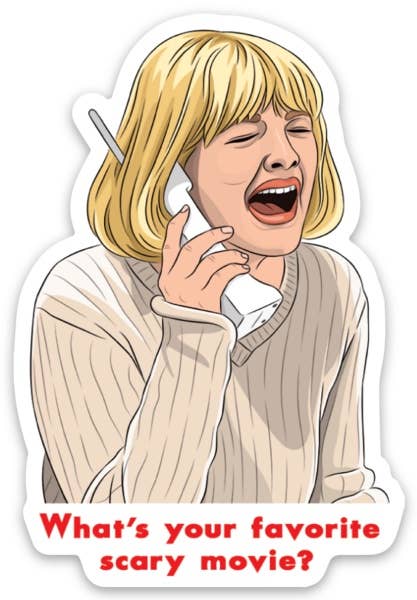 Scream Scary Movie Die Cut Sticker