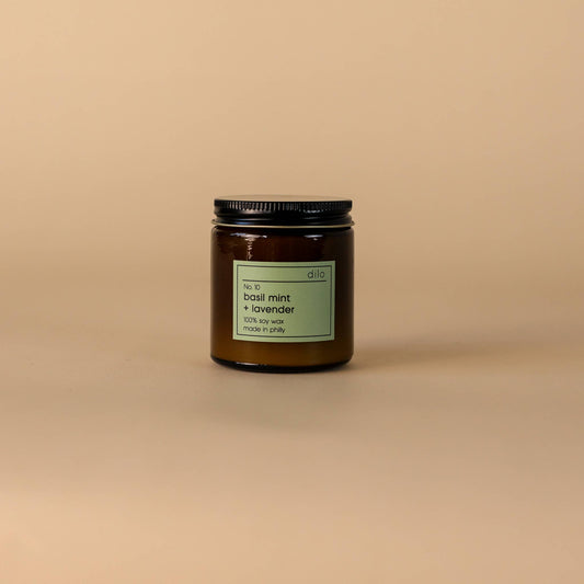 No. 10 Basil Mint + Lavender Candle - 3 Sizes: 3.5oz